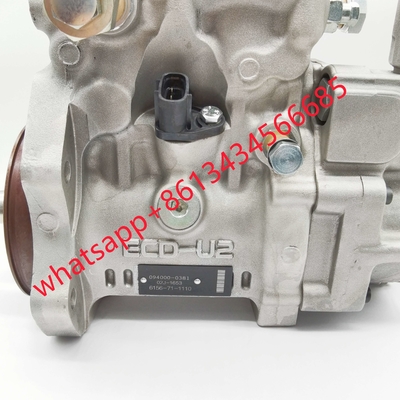 Common Rail Fuel Pump 094000-0381 For KOMATSU SAA6D125E-3/3A/3B3G Engine PC450-7 6156-71-1110